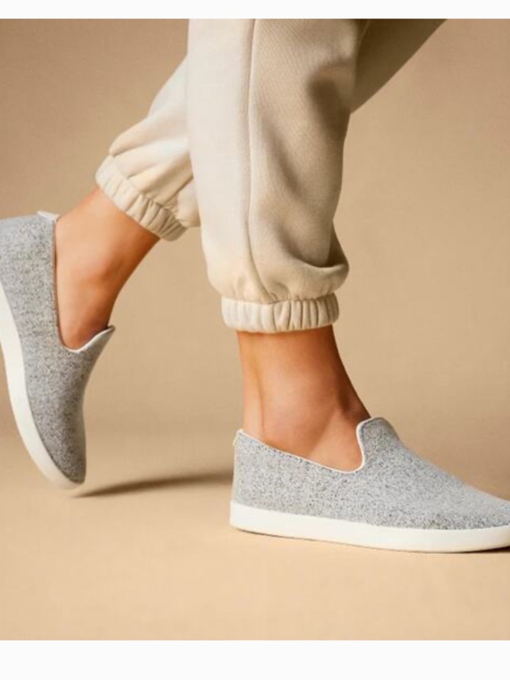 Allbirds Women’s Loungers Wool Slip On Shoes Sneakers Size 10 Gray White